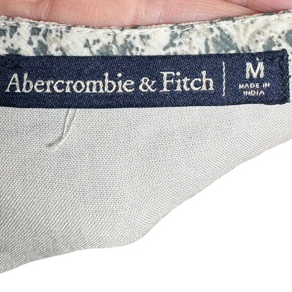 Abercrombie & Fitch Lace Overlay Wrap Dress M Viscose/Polyester - Picture 7 of 8